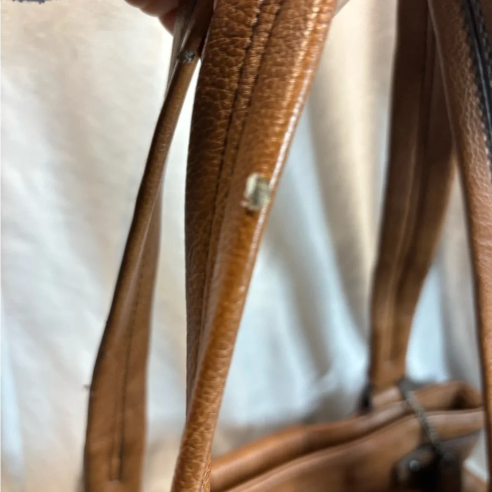 Clark tan satchel purse
